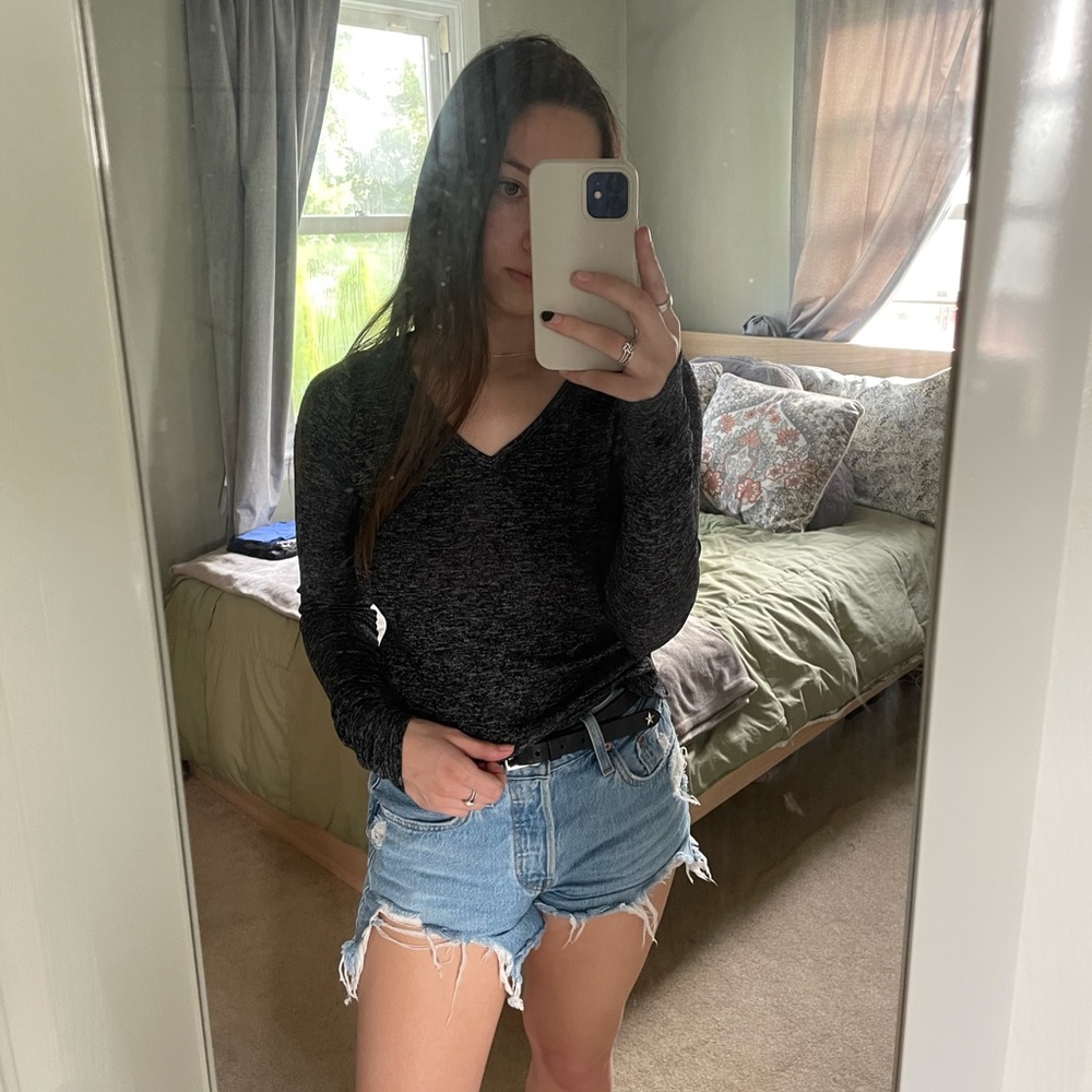 Abercrombie & Fitch Gray Long Sleeve